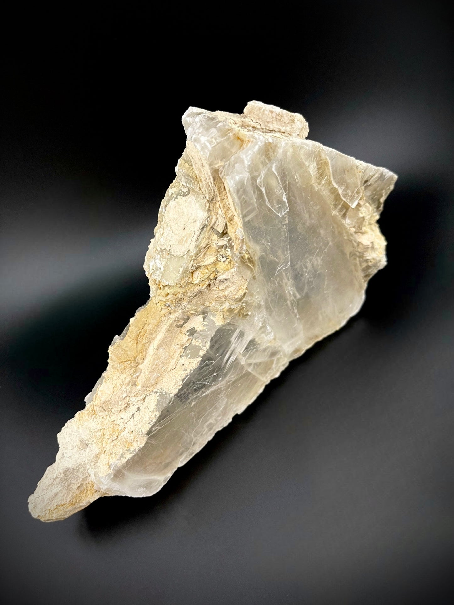 Unique Angel Wing Selenite Specimen – Raw Crystal with Iridescent Rainbows