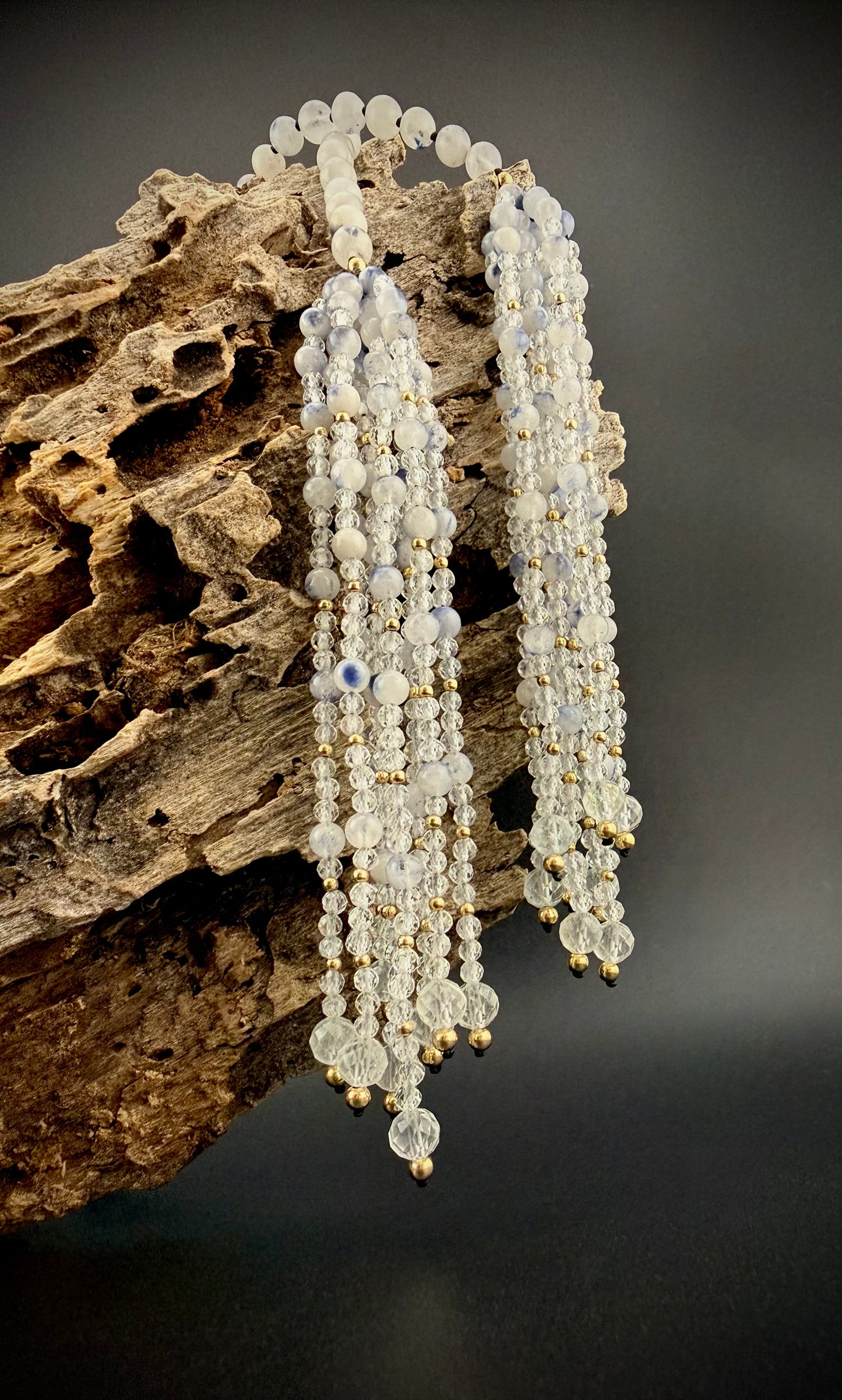 Rosée · Dumortierite + White Topaz