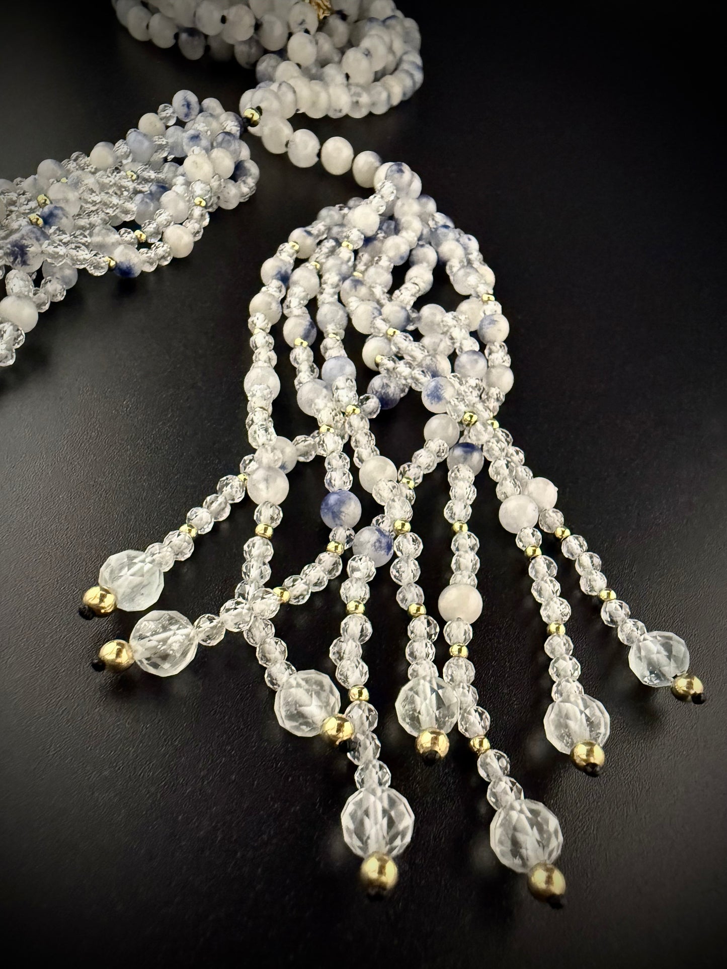 Rosée · Dumortierite + White Topaz