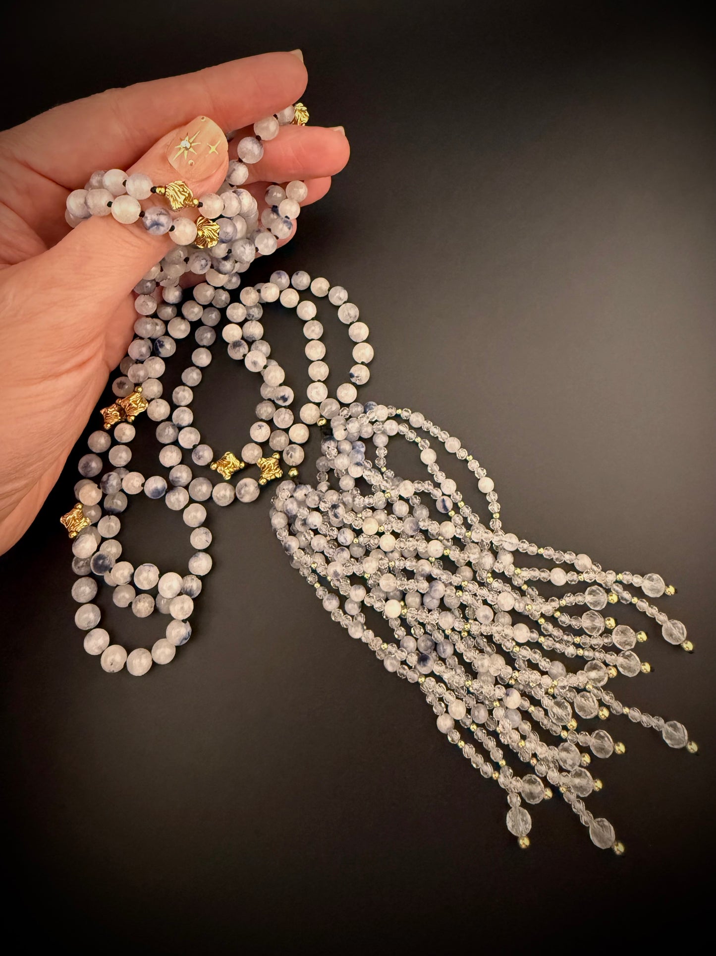 Rosée · Dumortierite + White Topaz